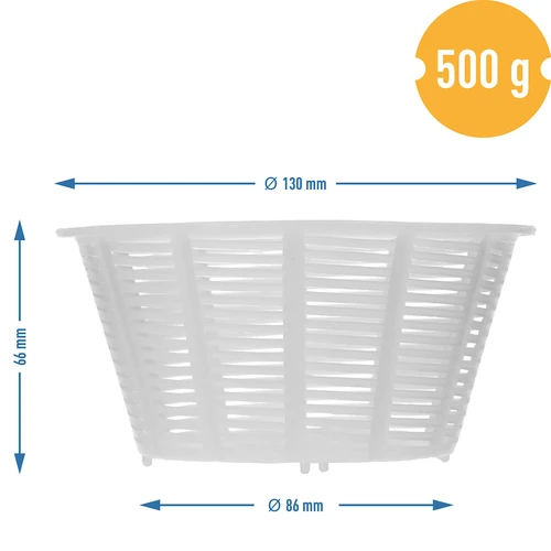 Ronde kaasmaakvorm Ø 13 x 7 cm voor 500 g - 4