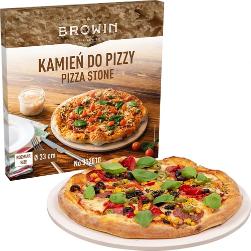 Ronde pizzasteen, gemaakt van cordieriet, diameter 33 cm - 6