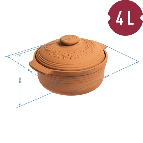 Ronde Romeinse pot 4L - 4