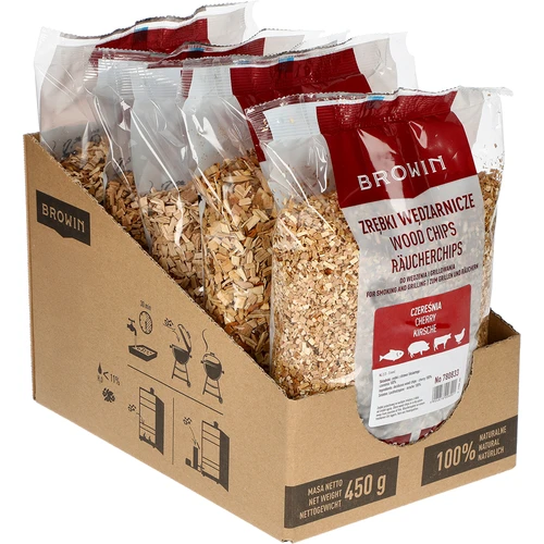 Rookchips (100% kersenhout) klasse 2 - 5 x 450 g