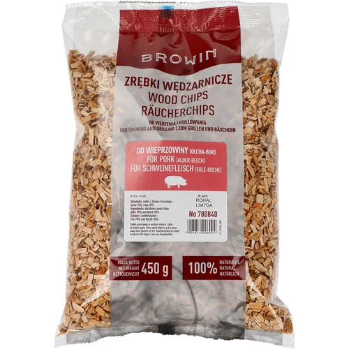 Rookhoutsnippers voor roken/grillen 70% elzenhout + 30% beukenhout, 450 g, kl. 8