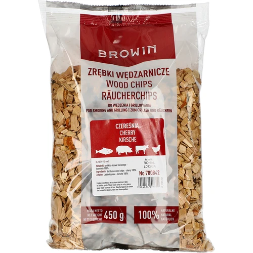 Rookhoutsnippers voor roken/barbecueën, kersen, 450 g, klasse 10