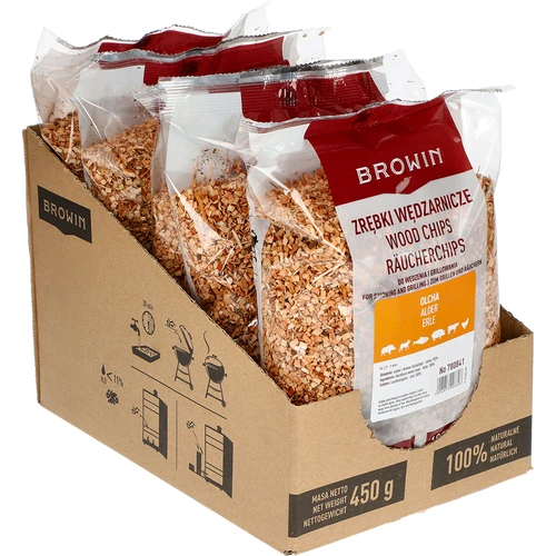 Rookhoutsnippers voor roken en grillen, elzenhout, 450 g, klasse 2 - 2