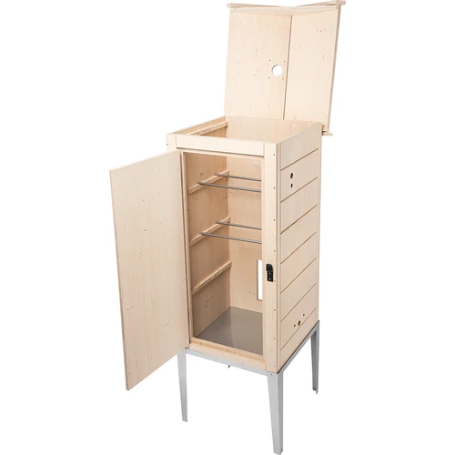 Rookkamer van gecertificeerd multiplex, 200 L, met rvs-onderstel - 2