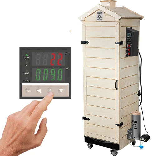 dragON PLYWOOD NATURE rookoven – frameloos, modulair, met digitale controller, 320 L