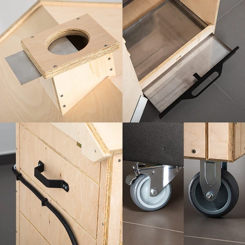 dragON PLYWOOD NATURE rookoven – frameloos, modulair, met digitale controller, 320 L - 6