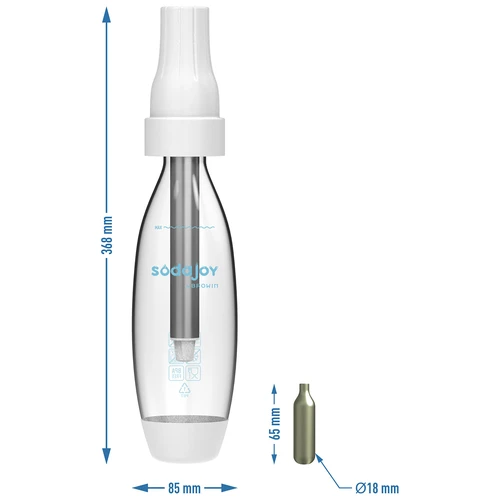 Saturator voor water en dranken + 10 patronen - 8