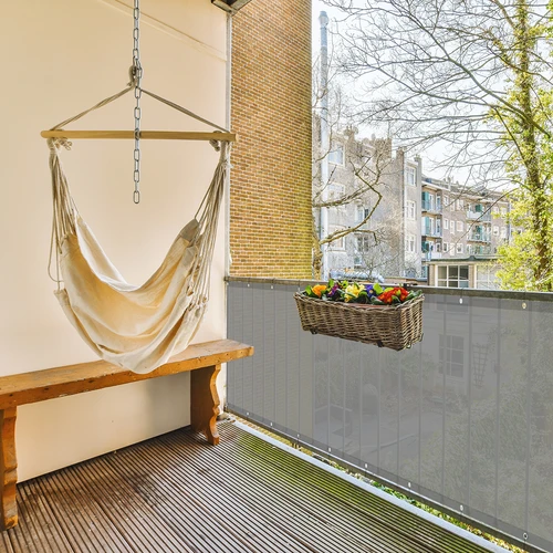 Schaduwdoek (80%, 140 g/m2) 0,9x5 m, grafiet - 9