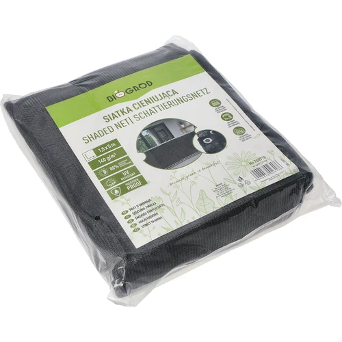 Schaduwdoek (80%, 140 g/m2) 1,5 x 5 m, grafiet - 2