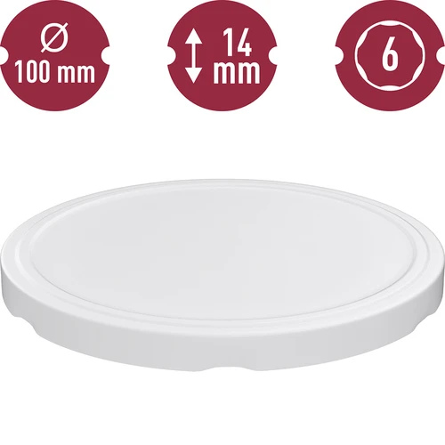 Schroefdop fi 100 wit - 10 stuks - 3