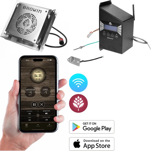 Set elektrische modules met Wi‑Fi-controller – dragON IQ 1,5 kW, voor tuinrookovens