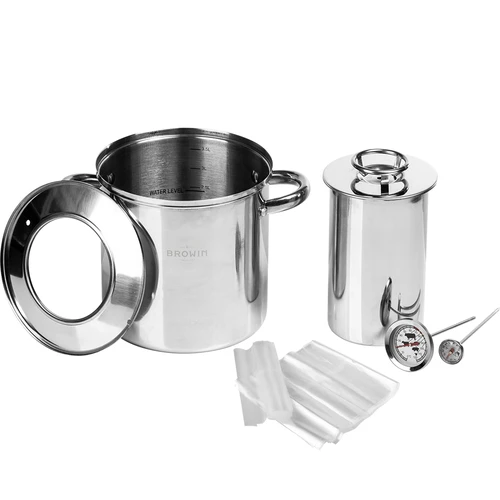 Set met watermantel - hamkoker 1,5 kg + pan