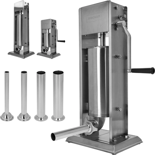 Set vultrechters van roestvrij staal voor verticale worstenvullers van Browin, 3, 5, 7 L, 4 st. - 3