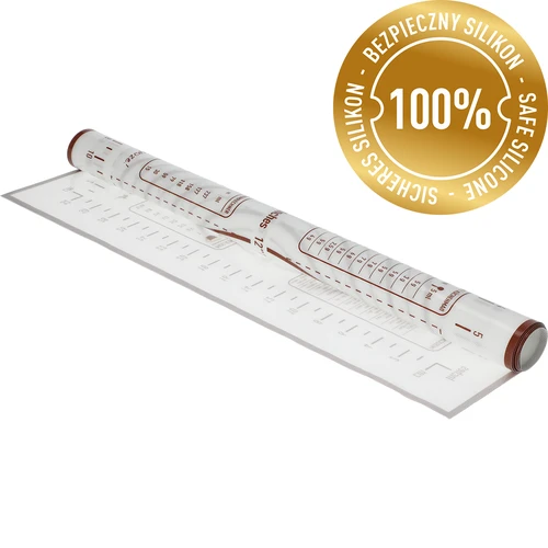 Siliconen mat – deegplank met opdruk: sjablonen en culinaire rekenmachine - 3