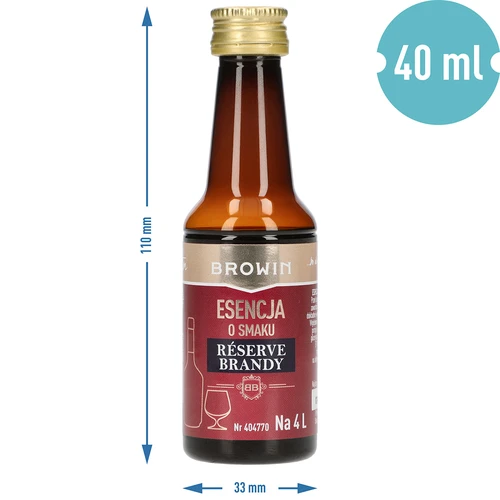 Smaakessentie Reserve Brandy, 40 ml, voor 4 L - 7