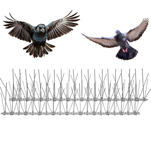 Spikes tegen vogels, op plastic strip, 10 stuks - 4