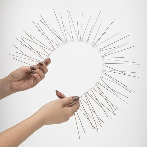 Spikes tegen vogels, op plastic strip, 10 stuks - 6