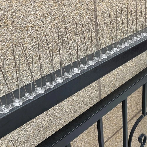 Spikes tegen vogels, op plastic strip, 10 stuks - 13