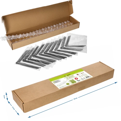 Spikes tegen vogels, op plastic strip, 10 stuks - 10