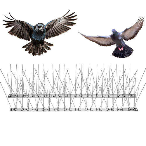 Spikes voor vogels, op metalen strip, 10 stuks - 4