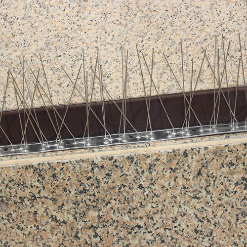 Spikes voor vogels, op metalen strip, 10 stuks - 12