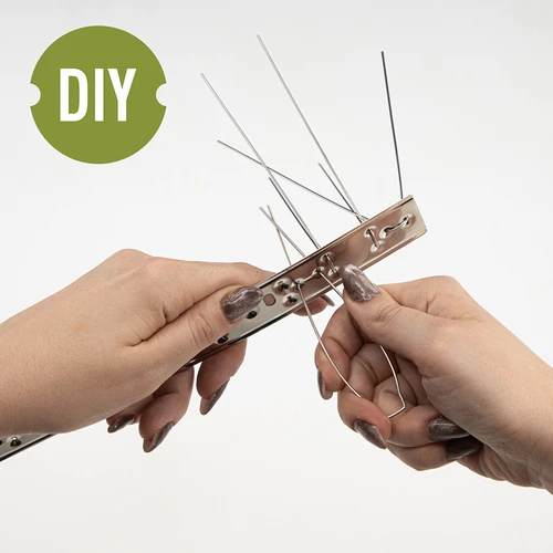 Spikes voor vogels, op metalen strip, 10 stuks - 5