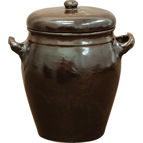 Steengoed - rustieke pot 1,6l met deksel