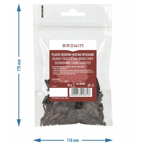 Sterk geroosterde eiken vlokken, 20 g - 7