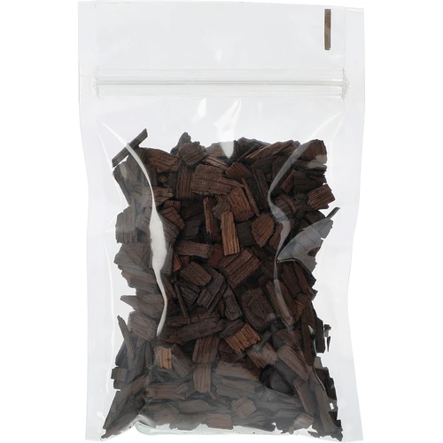 Sterk geroosterde eiken vlokken voor de aromatisering van alcoholen (whisky, bourbon, brandy, cognac, bier), 50 g