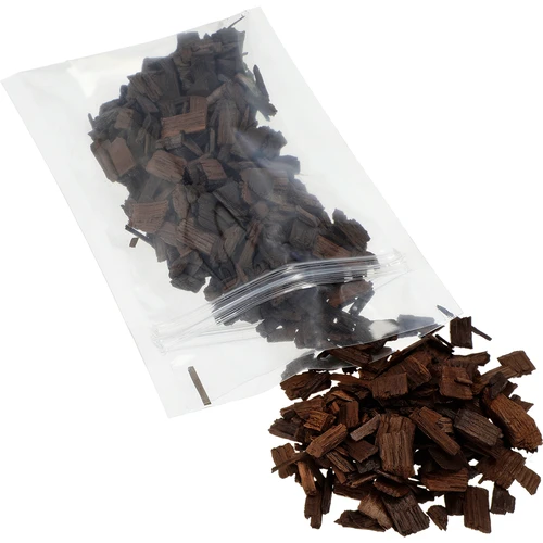 Sterk geroosterde eiken vlokken voor de aromatisering van alcoholen (whisky, bourbon, brandy, cognac, bier), 50 g - 3