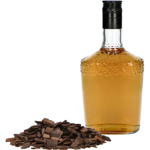 Sterk geroosterde eiken vlokken voor de aromatisering van alcoholen (whisky, bourbon, brandy, cognac, bier), 50 g - 5