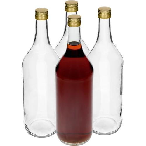 Tafel Fles 1 L met dop fi28 - 4 stuks - 2