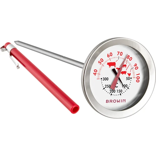 Thermometer met dubbele schaal (30°C tot 100°C) / (50°C tot 300°C) 13,0cm
