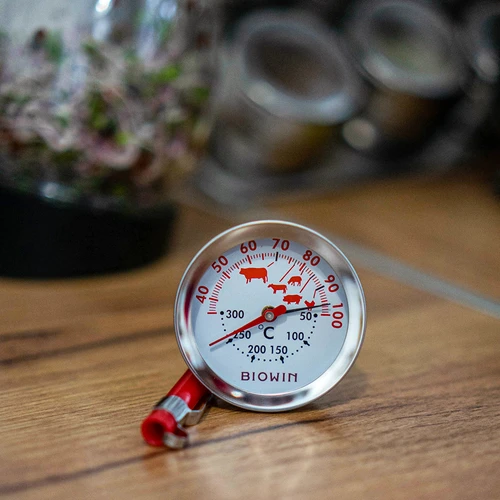 Thermometer met dubbele schaal (30°C tot 100°C) / (50°C tot 300°C) 13,0cm - 4