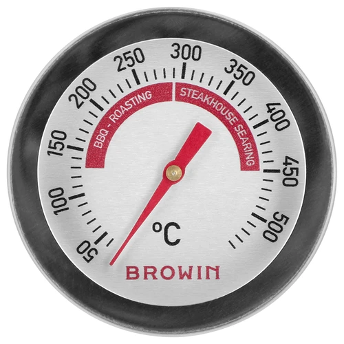 Thermometer voor grill en BBQ, van 50 tot +500°C, bimetalen, 5,3cm - 2