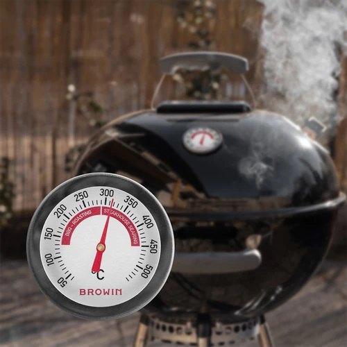 Thermometer voor grill en BBQ, van 50 tot +500°C, bimetalen, 5,3cm - 6