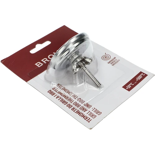 Thermometer voor grill en BBQ, van 50 tot +500°C, bimetalen, 5,3cm - 4
