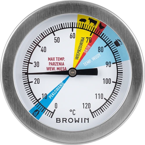 Thermometer voor hamkoker 1,5kg en 3kg (0°C tot +120°C) 12,5cm - 2