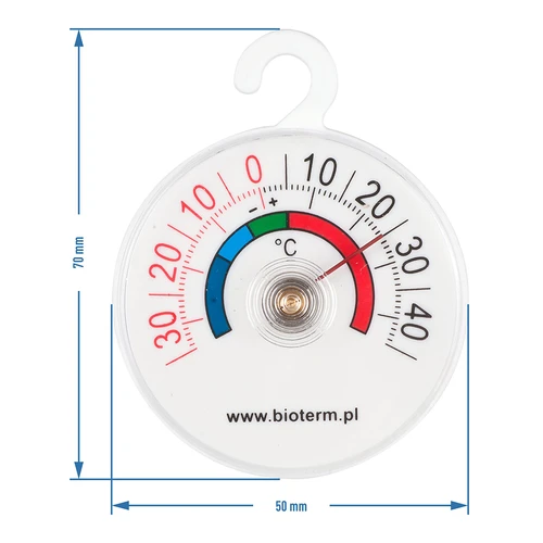Thermometer voor koelkasten en vriezers (-35°C tot +45°C) Ø 5cm - 2