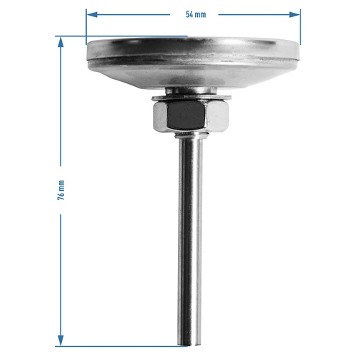 Thermometer voor rokerij en BBQ (0°C tot +250°C) 5,2cm - 8