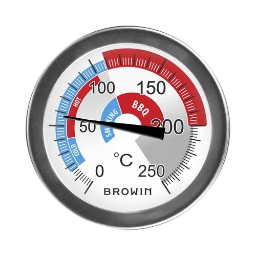 Thermometer voor rokerij en BBQ (0°C tot +250°C) 5,7cm - 2