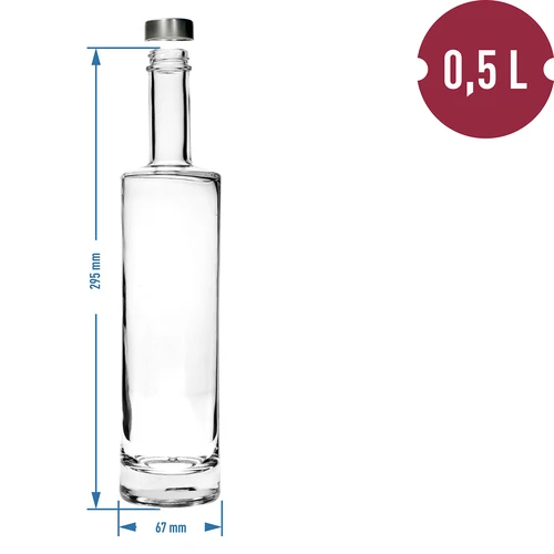 Tijdloze fles 500 ml met schroefdop, 1 stuk. - 4