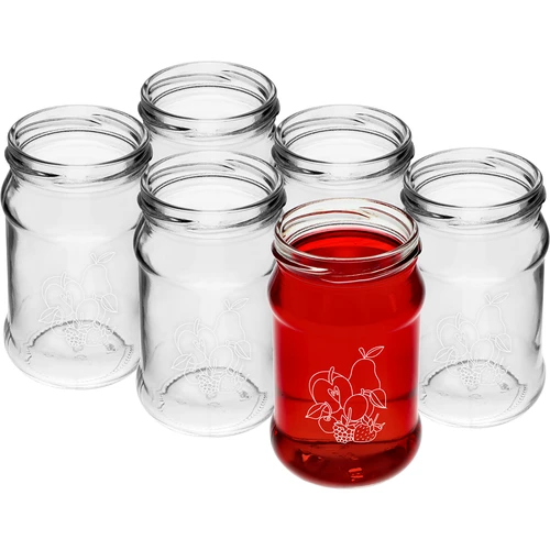 TO pot 300ml met opdruk - mix van fruit en deksel fi66/4 - 6 stuks - 3