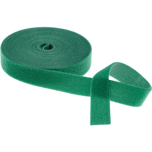 Tuinband met klittenband, groen, 15 mm x 5 m
