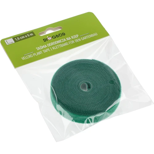 Tuinband met klittenband, groen, 15 mm x 5 m - 5