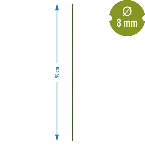 Tuinstokken Bioogród – gecoat staal, 0,9 m, fi 8 mm, 10 stuks - 3