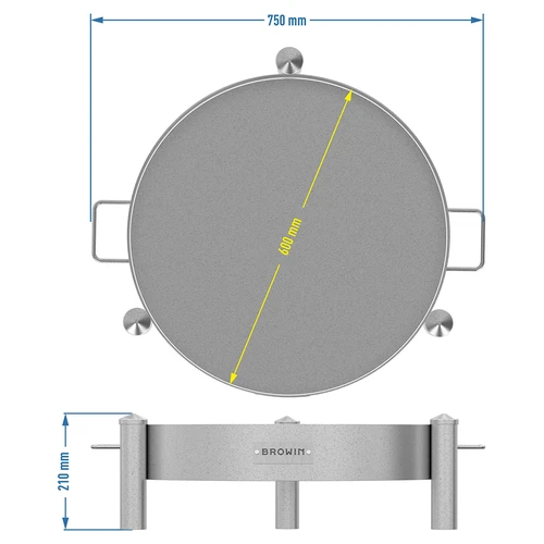 Tuinvuurplaats ø 60 cm gelast - 10