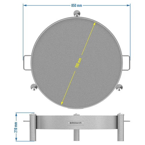 Tuinvuurplaats ø 70 cm gelast - 10