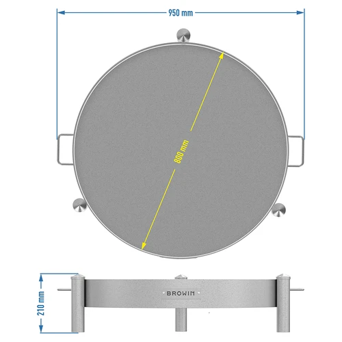 Tuinvuurplaats ø 80 cm gelast - 10