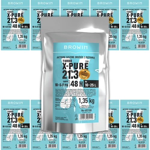 Turbo Gist X-Pure 21,3%, 10 x 25 L, 1,35 kg - 6